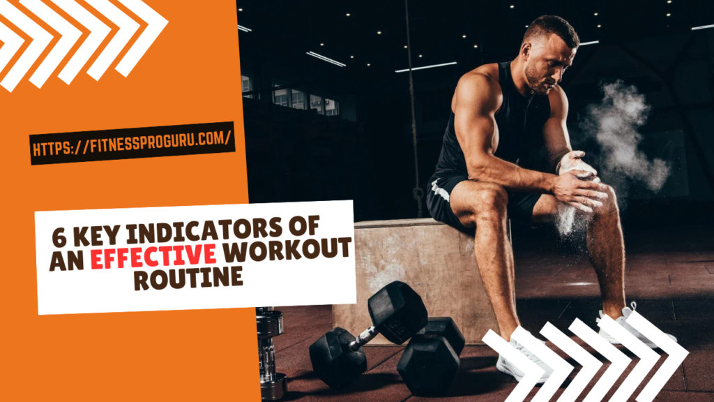 6 Key Indicators of an Effective Workout Routine